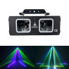Luci per Feste DJ RGB, Proiettore Laser a Colori Completi, Attivazione Sonora e Controllo DMX, Luci da Discoteca per DJ