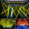 Faro Mini Beam 14R 295W con Anello RGB, Testa Mobile DMX per Matrimoni, Bar, Club, KTV