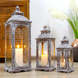 Set di 3 Lanterne Vintage CretPath 10/14/19,5''H