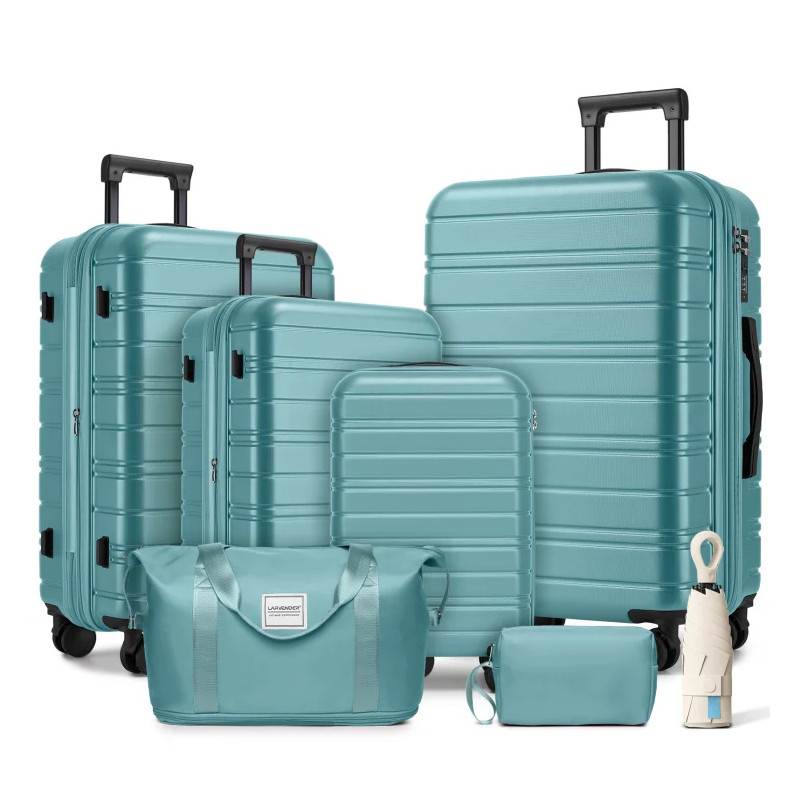 Set di Valigie Espandibili in ABS a 6 Pezzi