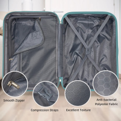 Set di Valigie Espandibili in ABS a 6 Pezzi