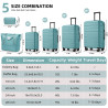 Set di Valigie Espandibili in ABS a 6 Pezzi