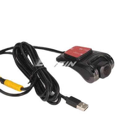 Telecamera DVR per Auto Erisin ES650K HD 1080P Popolare con Supporto Assistenza alla Guida per Autoradio USB