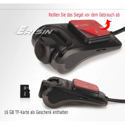 Telecamera DVR per Auto Erisin ES650K HD 1080P Popolare con Supporto Assistenza alla Guida per Autoradio USB