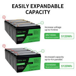 Batteria LiFePO4 Lithium 12V 100AH