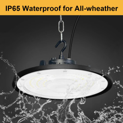 Lampada Industriale UFO IP65 da 100W/200W/300W per Magazzini, Officine, Stadi, Spazi Commerciali ed Espositivi