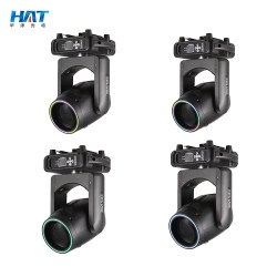 Luci da Scena Professionali a Testa Mobile Beam 295, Luci DJ Mini con Anello LED RGB