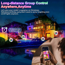 Faro LED RGB 50W 100W con Proiettore DOB 100-240V, Controllo APP Tuya WIFI, Impermeabile, Lampada RGBCCT RGBCW RGBWW, Disponibil