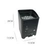 4PCS Telecomando wireless 6*18W RGBWA+UV con batteria ricaricabile, luce LED Par, controllo DMX512, illuminazione professionale 