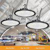 Lampada Industriale UFO IP65 da 100W/200W/300W per Magazzini, Officine, Stadi, Spazi Commerciali ed Espositivi