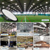 Lampada Industriale UFO IP65 da 100W/200W/300W per Magazzini, Officine, Stadi, Spazi Commerciali ed Espositivi