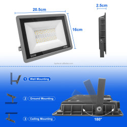 Faro LED RGB 50W 100W con Proiettore DOB 100-240V, Controllo APP Tuya WIFI, Impermeabile, Lampada RGBCCT RGBCW RGBWW, Disponibil
