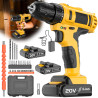 Trapano Avvitatore a Batteria 20V Senza Fili