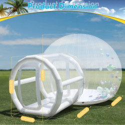 Casa a Bolla Gonfiabile Tenda Pallone Trasparente in PVC Tenda a Pallone a Bolla Gonfiabile