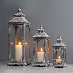 Set di 3 Lanterne Vintage CretPath 10/14/19,5''H