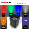 4PCS Telecomando wireless 6*18W RGBWA+UV con batteria ricaricabile, luce LED Par, controllo DMX512, illuminazione professionale 