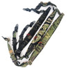 Sling Tattico Modulare QD LWXC Rimovibile da 2 Punti/1 Punto, Imbottito da 2,25 Pollici con Ganci in Metallo, Accessori per la C