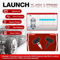Launch X431 ITPMS TSGUN Tire Pressure Monitor Tool Based on Android App