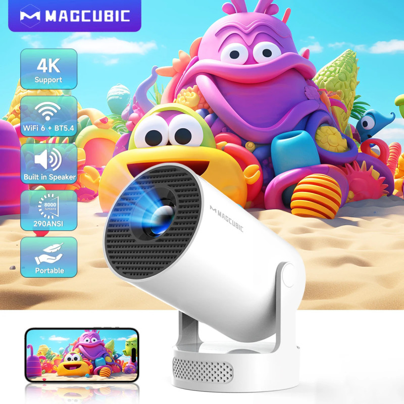 Projecteur Mini Portable Magcubic Smart Multimedia Beamer 720p pour…