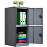MECOLOR Single-Shelf Vertical Cabinet with Lock