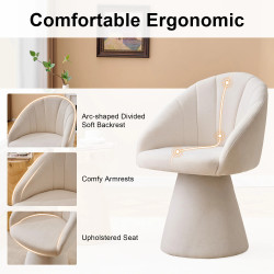 Contemporary Fabric Swivel Chair