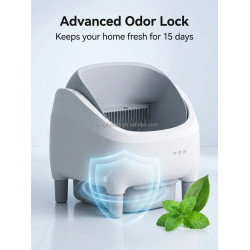 Lettiera per Gatti Automatica Smart Eco-Friendly con Design Aperto