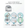 Smart Automatic Eco-Friendly Cat Litter with Open Design