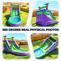 tobogán de agua inflable de PVC para uso comercial