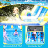 tobogán de agua inflable de doble carril