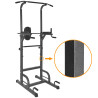 EIGFOH Power Tower Dip Pull Up Station with Wide Stable Base