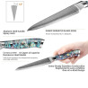 High-End Damascus Steel All-Purpose Knife with Abalone Shell Handle
