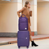 Elegante Set da Viaggio Viola con Valigia da 20 Pollici, Zaino…
