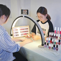 LED Desk Lamp with U-Shaped Arc for Nail, Half Moon Light for…