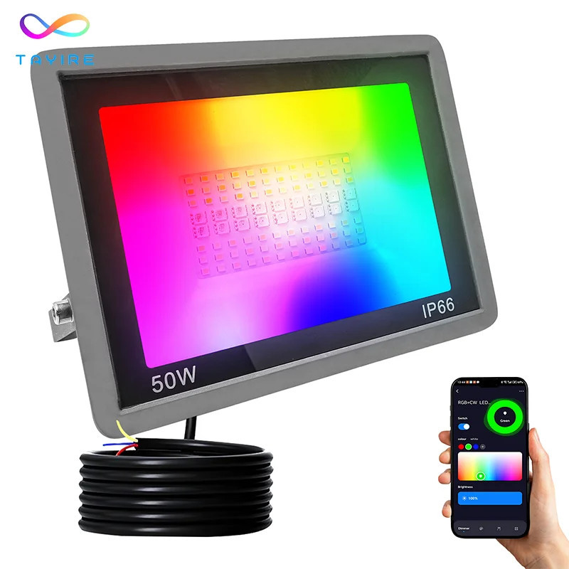 Faretto LED Smart Dimmerabile Impermeabile IP66 100V-240V 50W 100W…