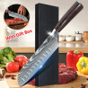 Coltello Santoku con manico in legno Pakka, flessibile e pratico, in…