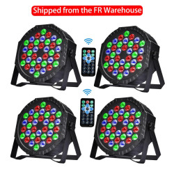 Luci da palco RGB a LED 36 Par (4 pezzi), controllo DMX e audio per…