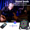 Luci da palco RGB a LED 36 Par (4 pezzi), controllo DMX e audio per…
