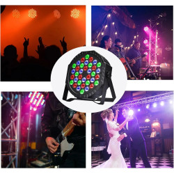 Luci da palco RGB a LED 36 Par (4 pezzi), controllo DMX e audio per…