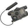 Tattische Taschenlampe PEQ 15 mit roter Laserlicht-, weißer Licht-…