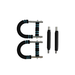 EIGFOH Adjustable U-Shape Spring Steel Chest Expander Bar