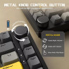 Teclado Mecánico Ajazz AK820 Layout Alemán Ergonómico con…