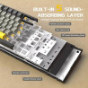 Teclado Mecánico Ajazz AK820 Layout Alemán Ergonómico con…
