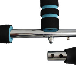 EIGFOH Adjustable U-Shape Spring Steel Chest Expander Bar