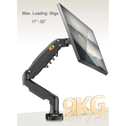 Gas-Powered Laptop Stand for LCD LED Monitor from 17 to 30 Inches