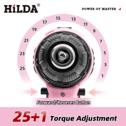 Taladro Eléctrico Portátil HILDA 21V Edición Fashion