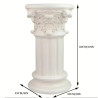 Elegant Roman/Greek Column Sculptures in White Resin - Self-Standing…