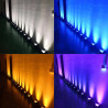 SHEHDS 6x18W RGBWAUV LED Outdoor Battery-Powered Spotlights with…