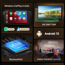 Junsun V1 Stock UE CarPlay pour Toyota Hilux, Android Auto…