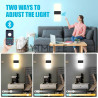Set de 2 Appliques à LED Dimmerables Modernes Noires de 12W avec…
