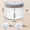 Nobleza 2L Cat Water Fountain with Ultra-Quiet Pump & LED Light